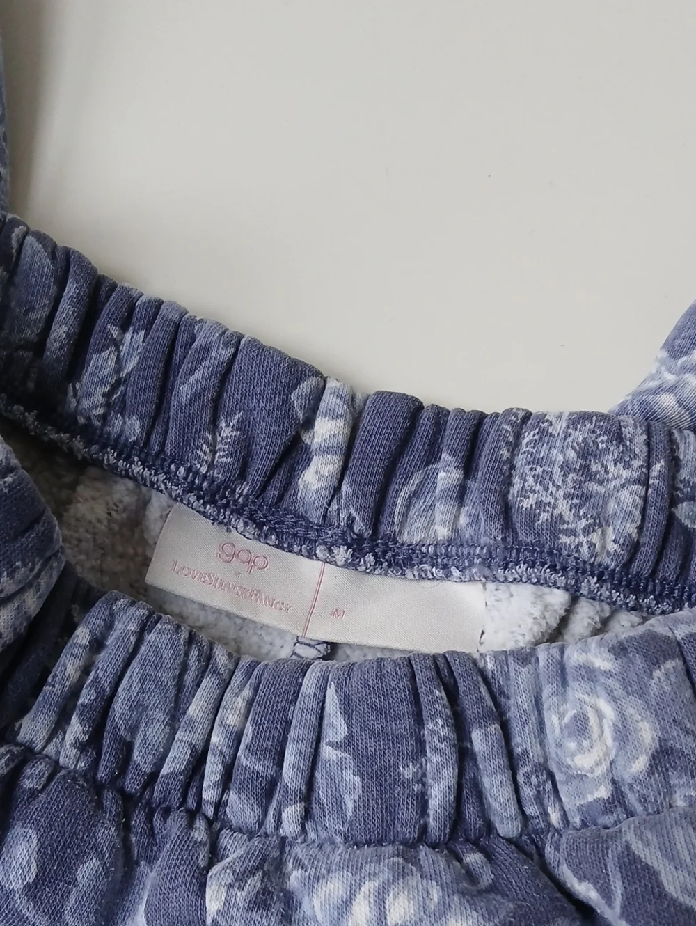 Gap x LoveShackFancy Sweatpants Blue Floral Print Girls Medium